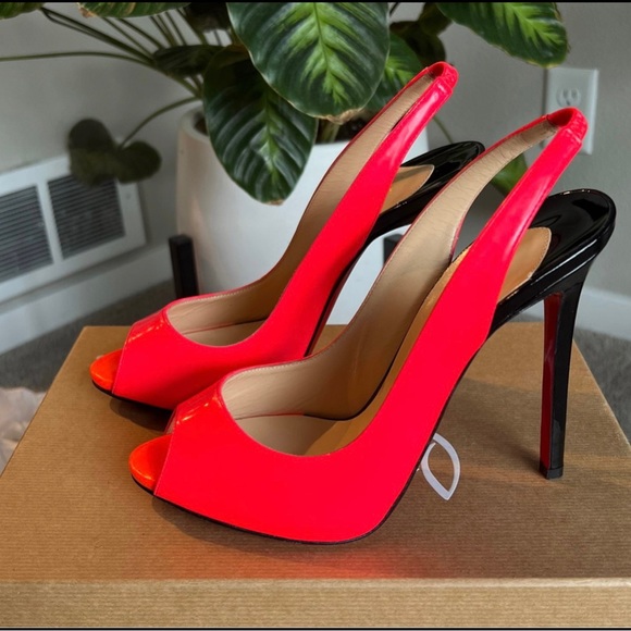 Christian Louboutin Clare slingback Pumps open toe - Picture 3 of 10